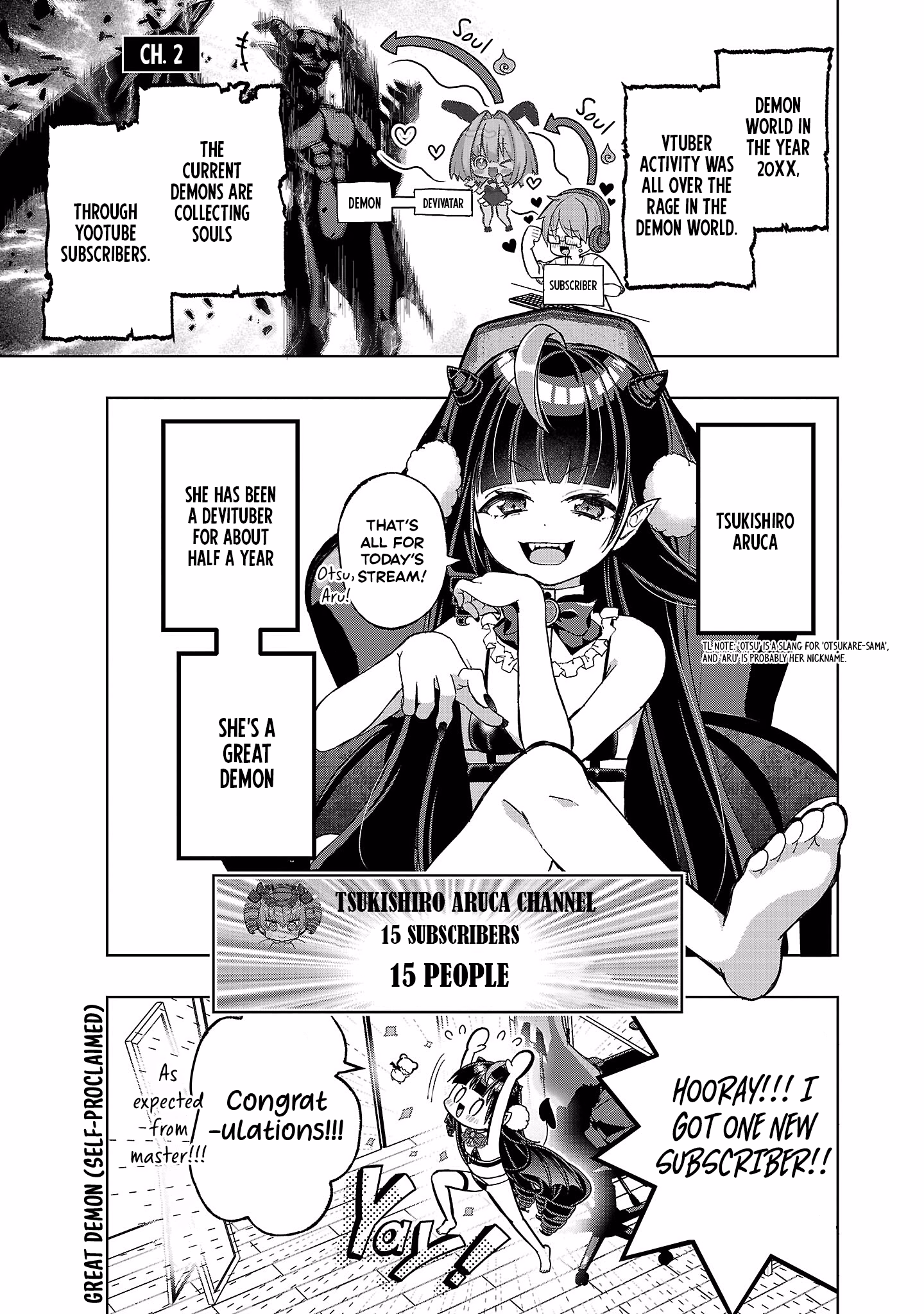 DeviTuber!! Tsukishiro Aruca aims to become the Demon King by becoming a Vtuber! chapter 2 page 2
